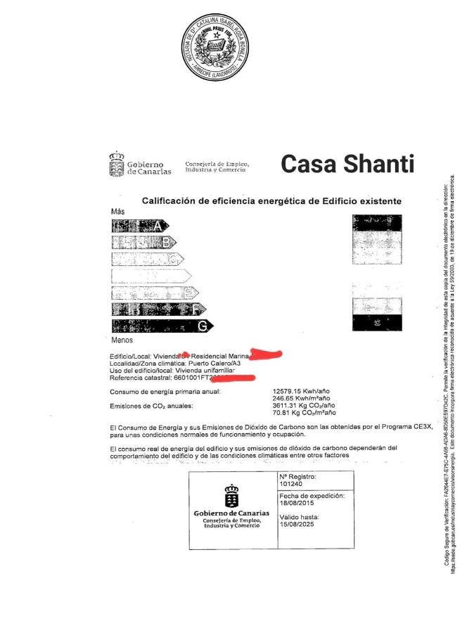 Vivienda Vacacional Casa Shanti Puerto Calero Exteriör bild